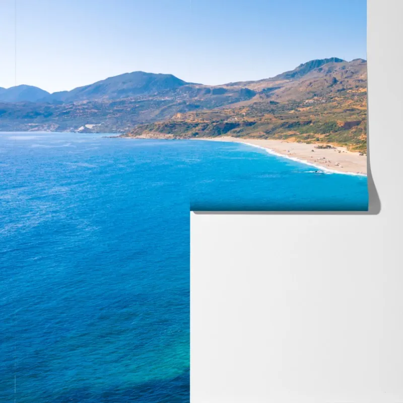 Fototapeta turkusowe wybrzeże panorama plaży – Wallissimo® Fototapeta turkusowe wybrzeże panorama plaży – Wallissimo®