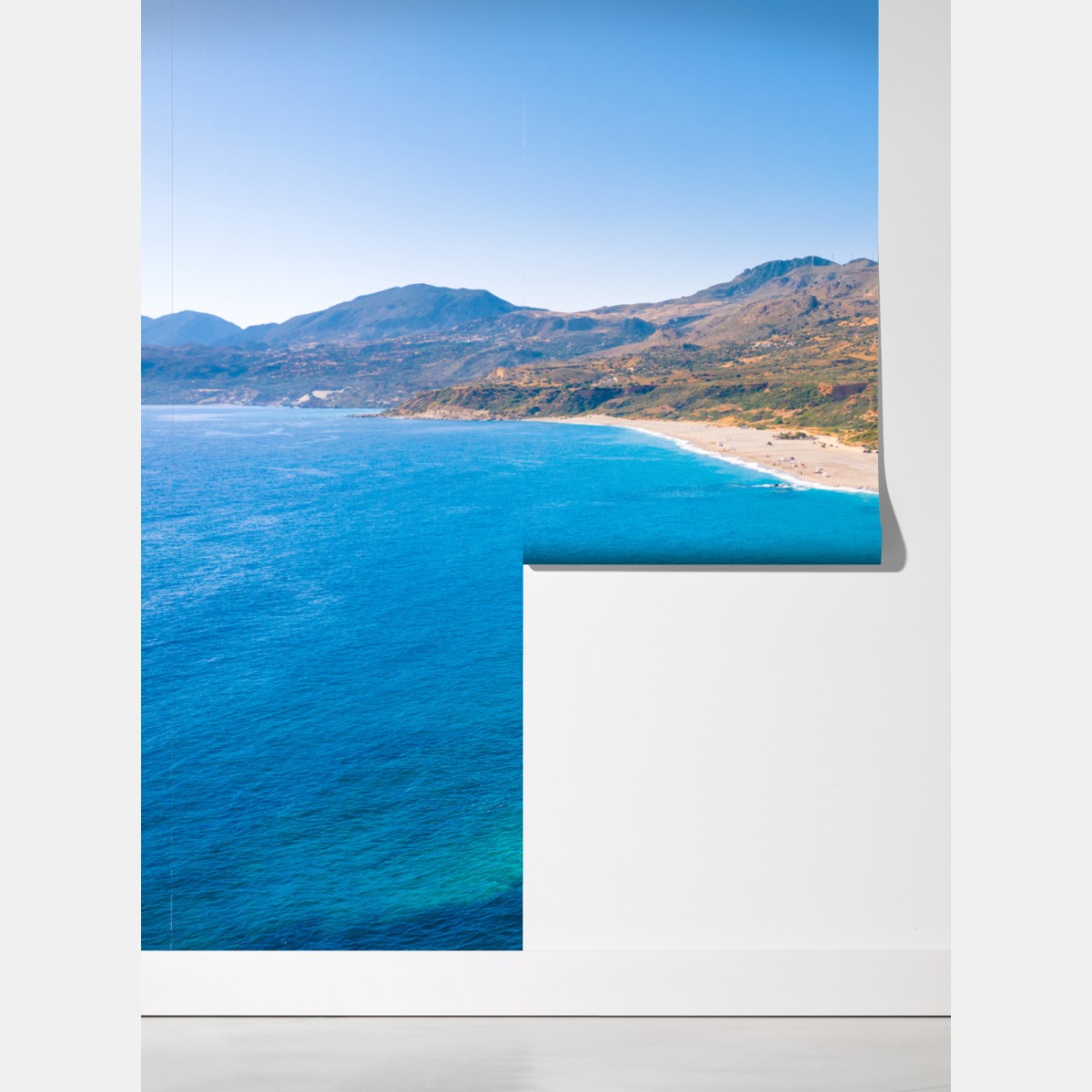 Fototapeta turkusowe wybrzeże panorama plaży – Wallissimo® Fototapeta turkusowe wybrzeże panorama plaży – Wallissimo®