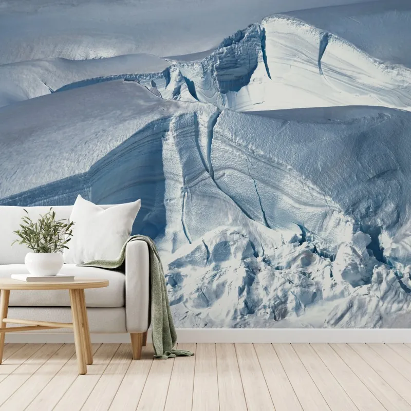 Fototapeta lodowiec i szczelina w błękicie