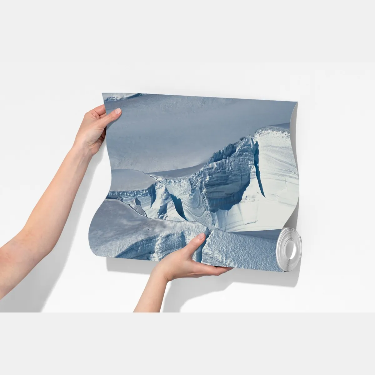 Fototapeta lodowiec i szczelina w błękicie – Wallissimo® Fototapeta lodowiec i szczelina w błękicie – Wallissimo®