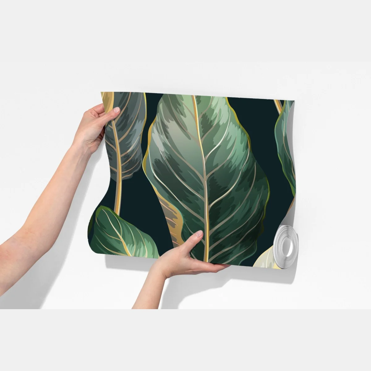 Fototapeta vintage tropikalny wzór z liśćmi – Wallissimo® Fototapeta vintage tropikalny wzór z liśćmi – Wallissimo®