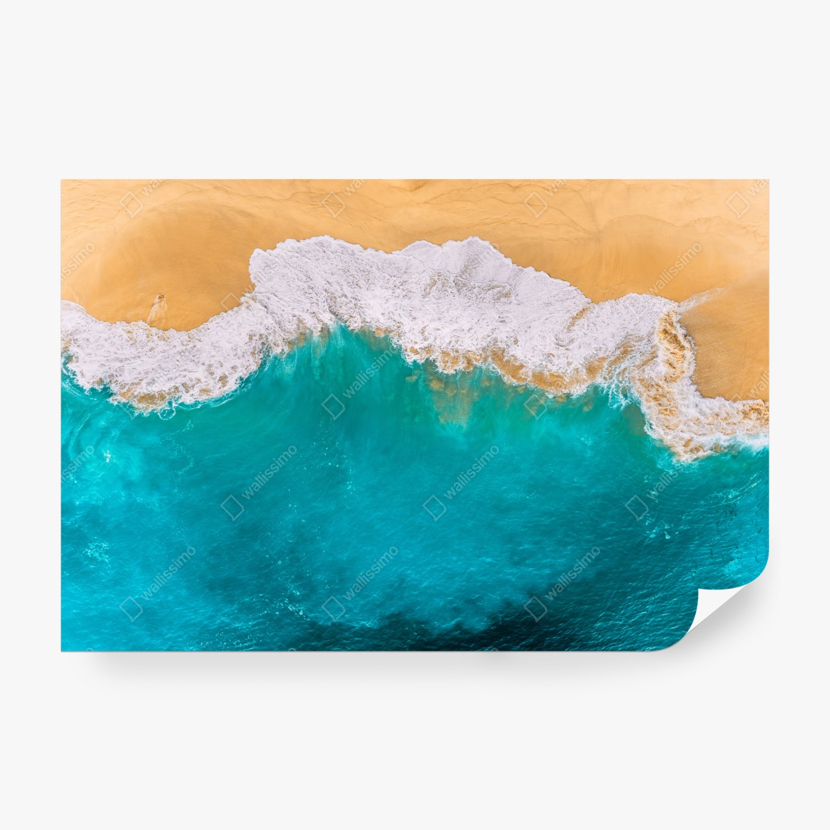 Fototapeta turkusowe fale nad plażą Kelingking, Nusa Penida – Wallissimo® Fototapeta turkusowe fale nad plażą Kelingking, Nusa Penida – Wallissimo®