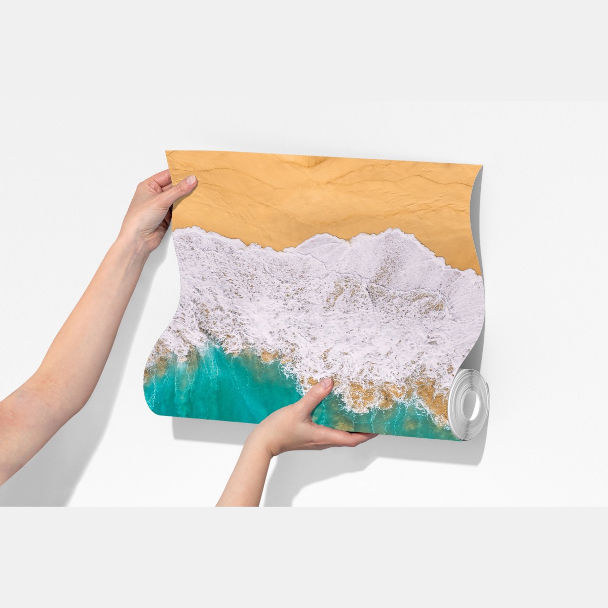 Fototapeta turkusowe fale nad plażą Kelingking, Nusa Penida – Wallissimo® Fototapeta turkusowe fale nad plażą Kelingking, Nusa Penida – Wallissimo®