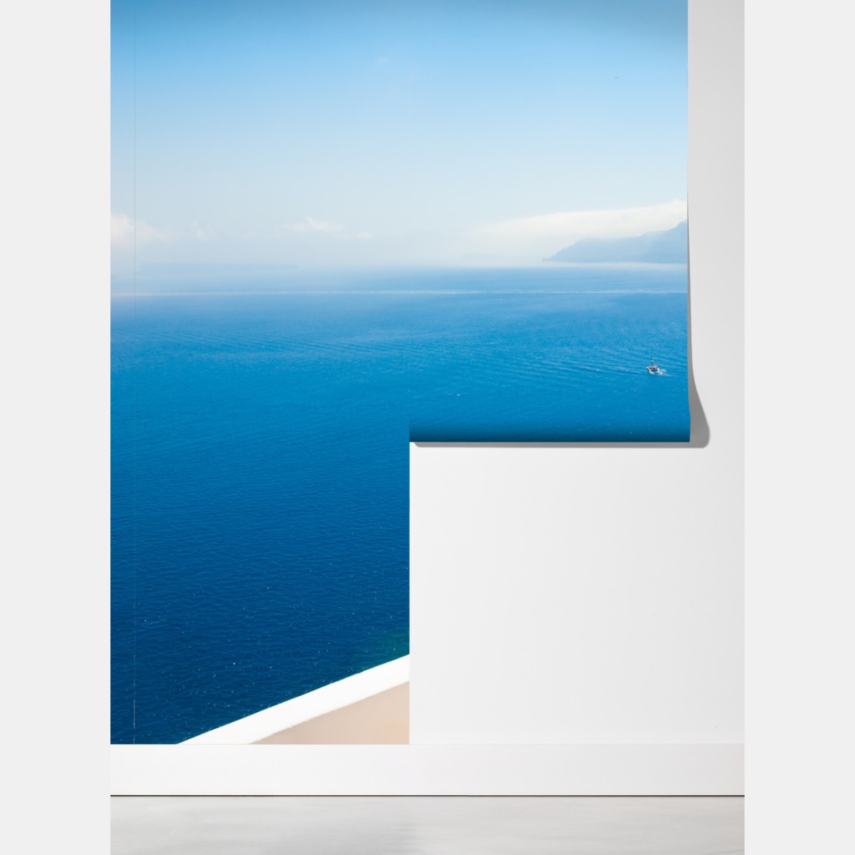 Fototapeta Santorini widok na wybrzeże z białą architekturą – Wallissimo® Fototapeta Santorini widok na wybrzeże z białą architekturą – Wallissimo®