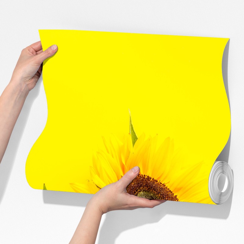 Fototapeta jasny bukiet słoneczników na żółtym tle – Wallissimo® Fototapeta jasny bukiet słoneczników na żółtym tle – Wallissimo®