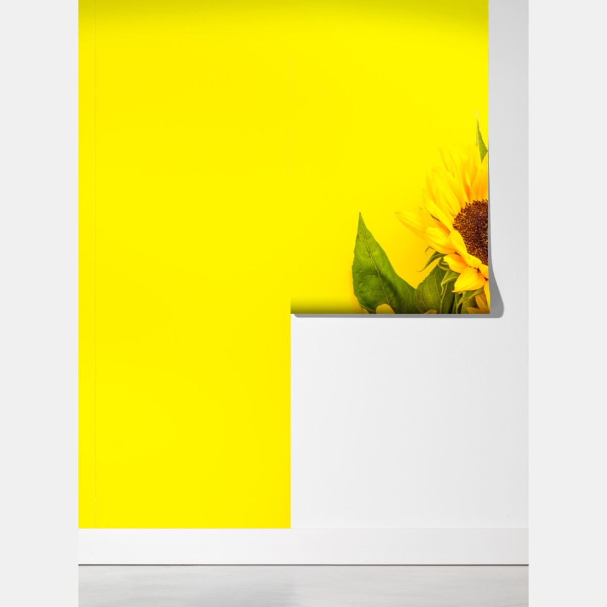 Fototapeta jasny bukiet słoneczników na żółtym tle – Wallissimo® Fototapeta jasny bukiet słoneczników na żółtym tle – Wallissimo®