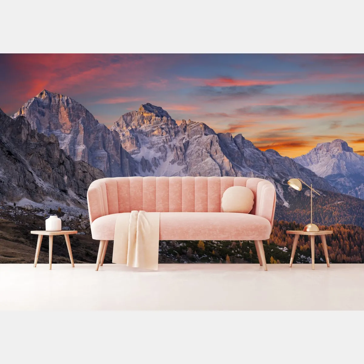 Fototapeta majestatyczny jesienny zachód w górach – Wallissimo® Fototapeta majestatyczny jesienny zachód w górach – Wallissimo®