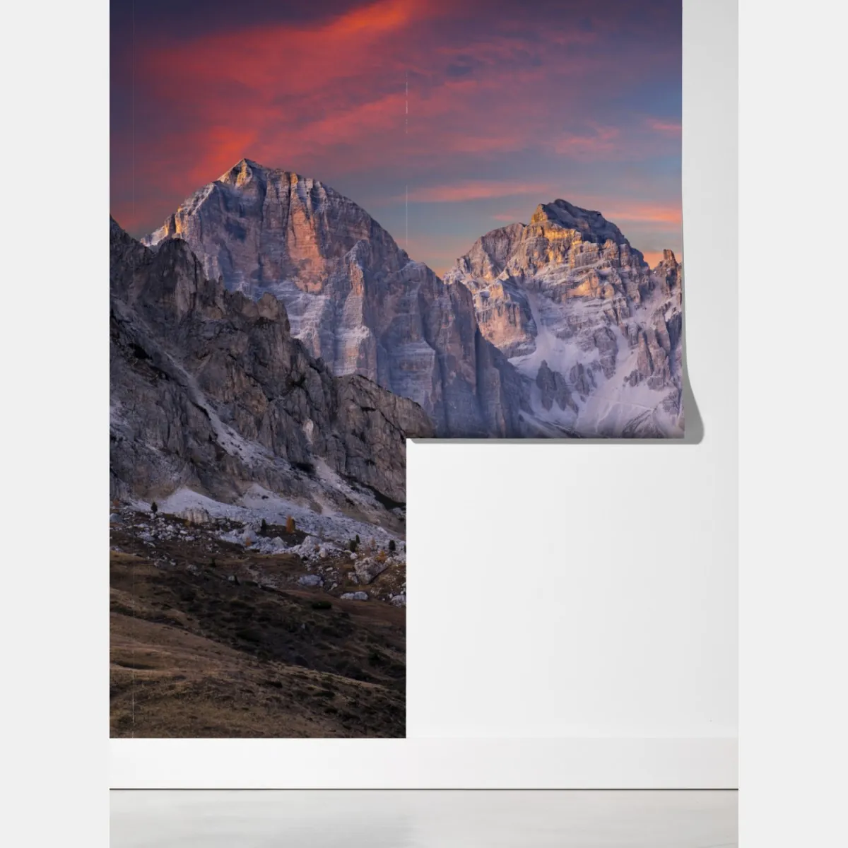 Fototapeta majestatyczny jesienny zachód w górach – Wallissimo® Fototapeta majestatyczny jesienny zachód w górach – Wallissimo®