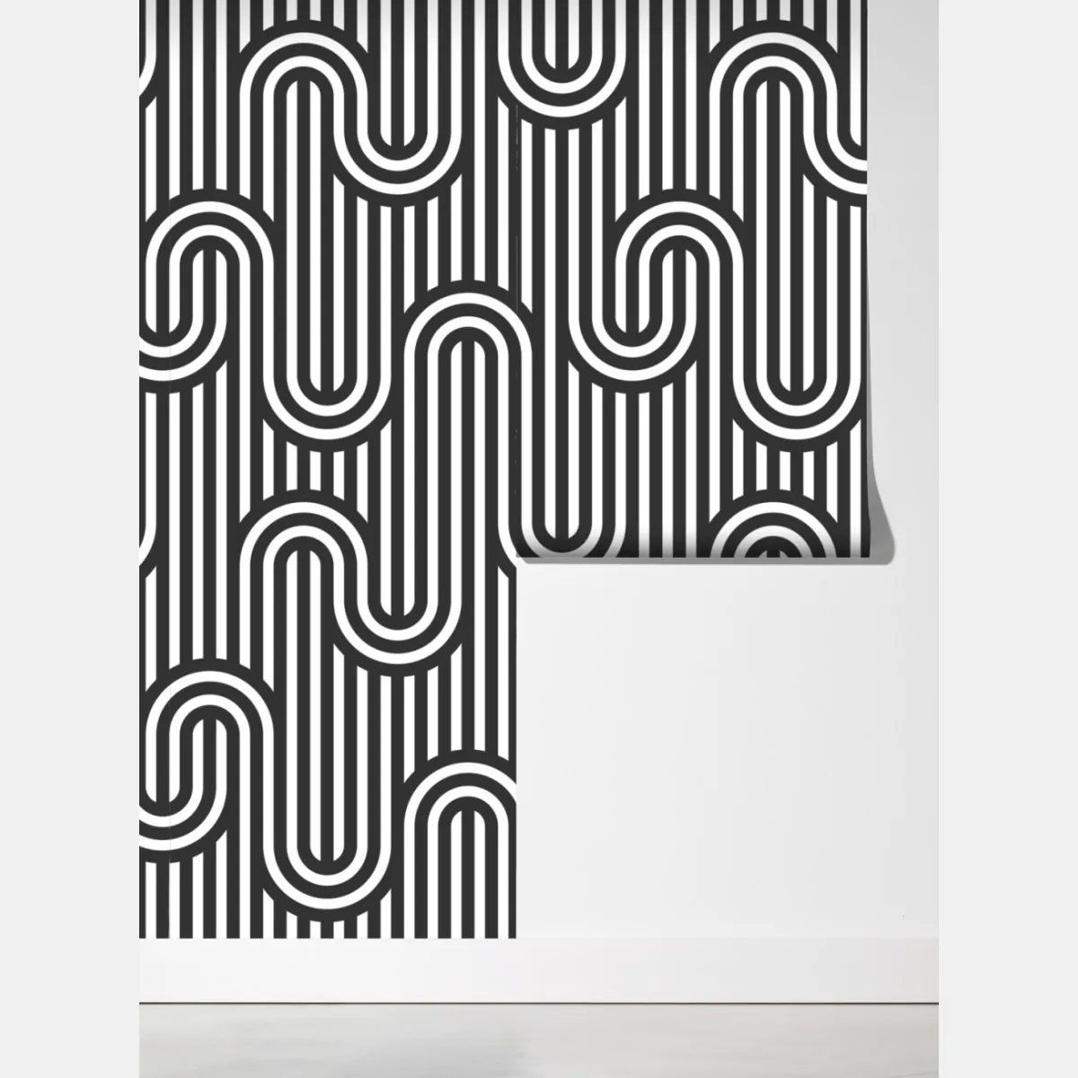 Fototapeta czarno-biały geometryczny wzór optyczny – Wallissimo® Fototapeta czarno-biały geometryczny wzór optyczny – Wallissimo®