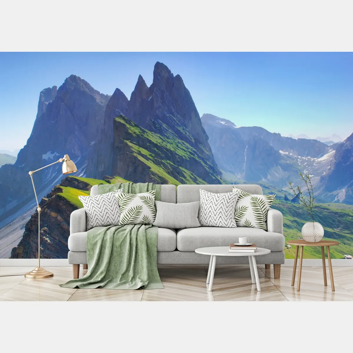 Fototapeta majestatyczne Seceda w Dolomitach – Wallissimo® Fototapeta majestatyczne Seceda w Dolomitach – Wallissimo®