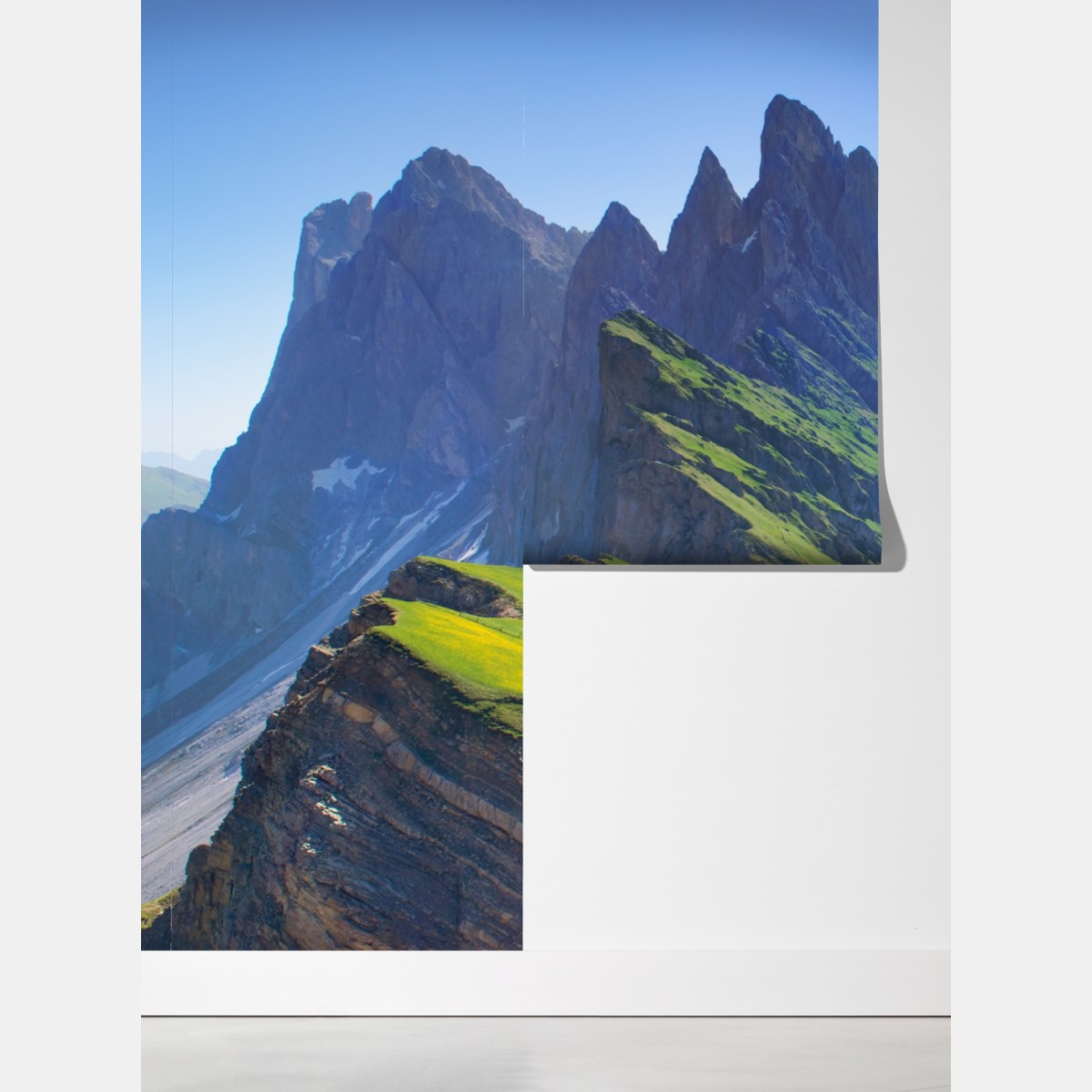 Fototapeta majestatyczne Seceda w Dolomitach – Wallissimo® Fototapeta majestatyczne Seceda w Dolomitach – Wallissimo®