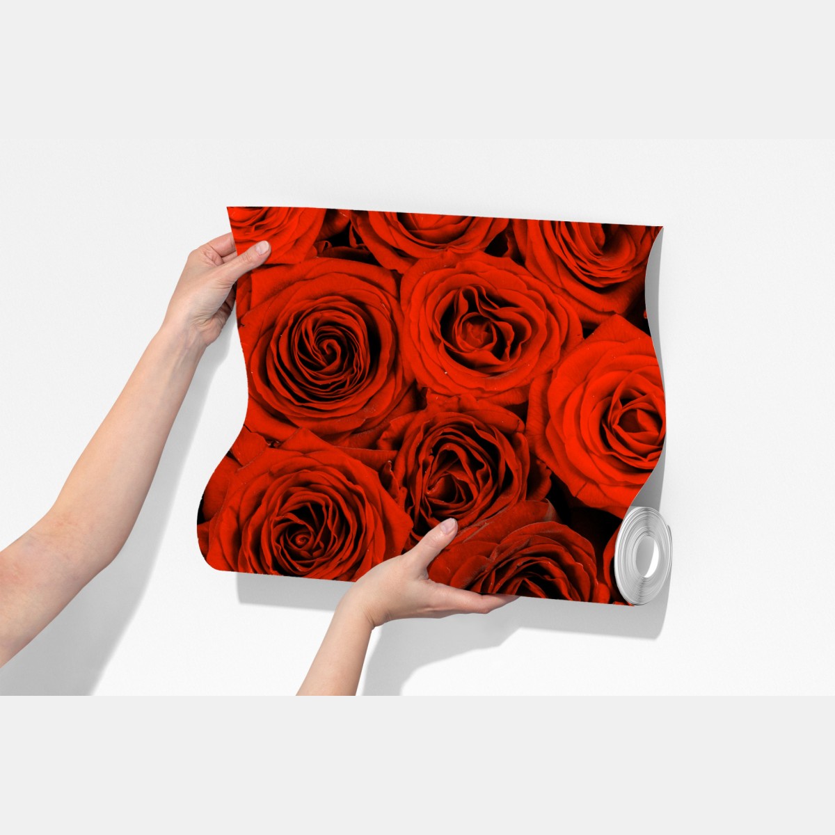 Fototapeta bujny bukiet czerwonych róż – Wallissimo® Fototapeta bujny bukiet czerwonych róż – Wallissimo®