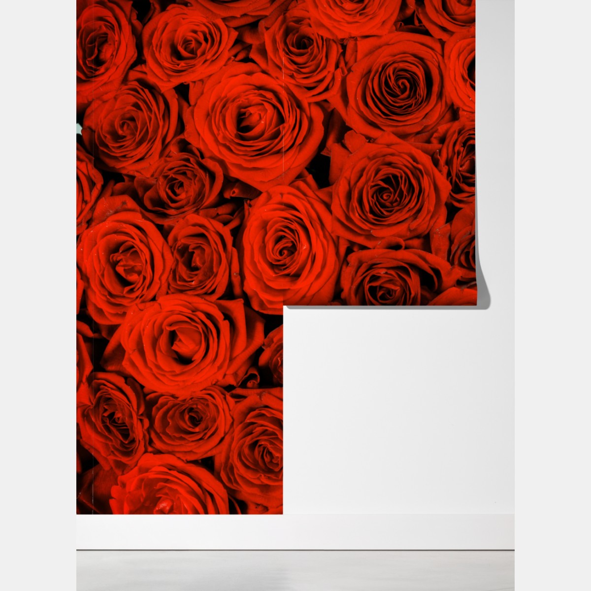 Fototapeta bujny bukiet czerwonych róż – Wallissimo® Fototapeta bujny bukiet czerwonych róż – Wallissimo®