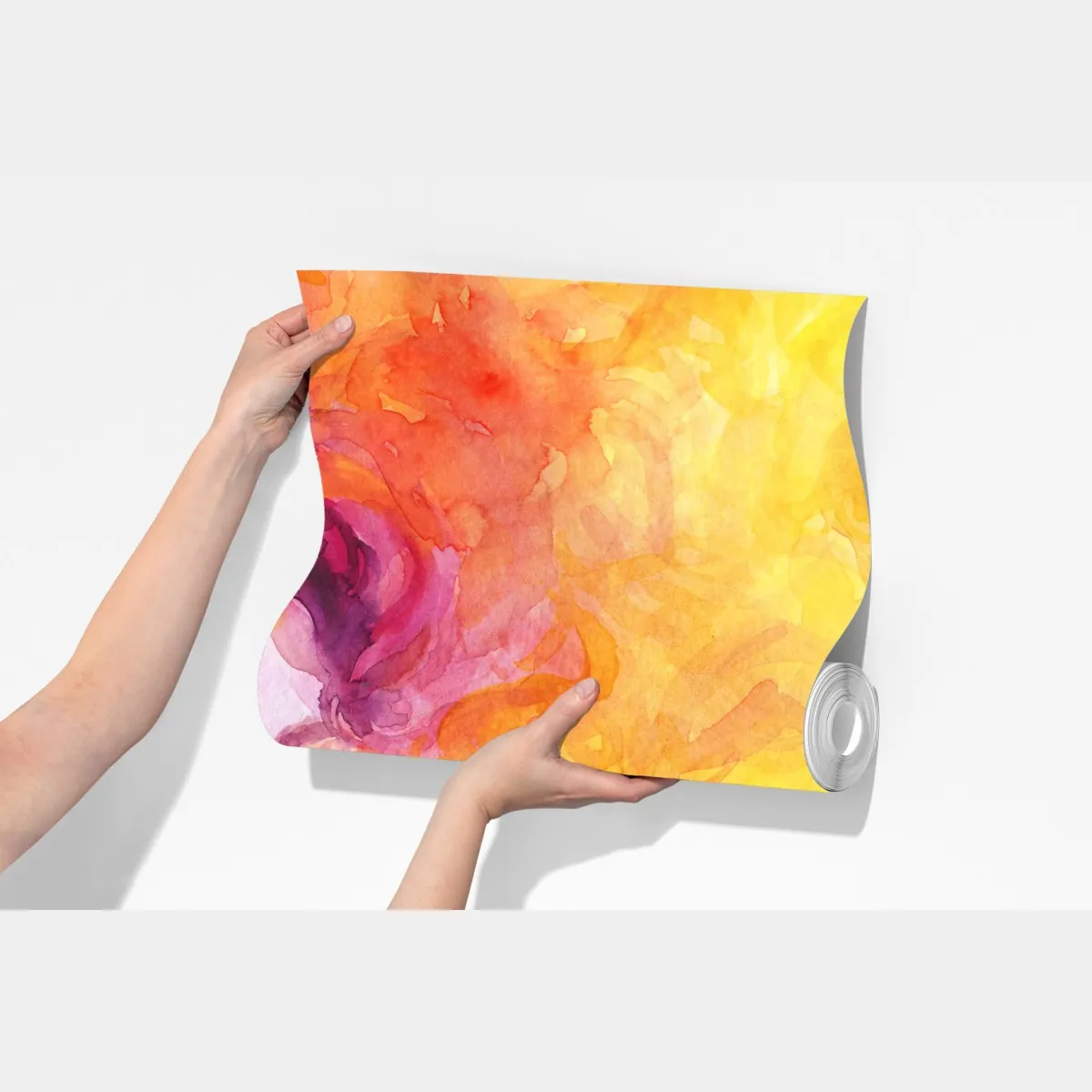 Fototapeta promienny akwarelowy portret kobiety – Wallissimo® Fototapeta promienny akwarelowy portret kobiety – Wallissimo®