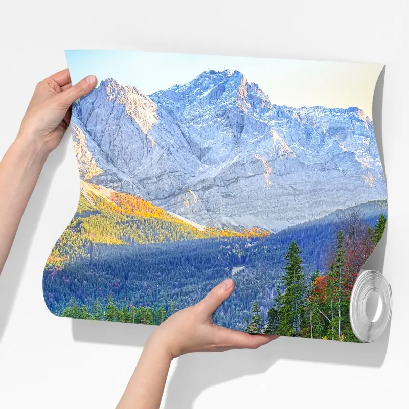 Fototapeta jesienne odbicie na Eibsee przy Zugspitze – Wallissimo® Fototapeta jesienne odbicie na Eibsee przy Zugspitze – Wallissimo®