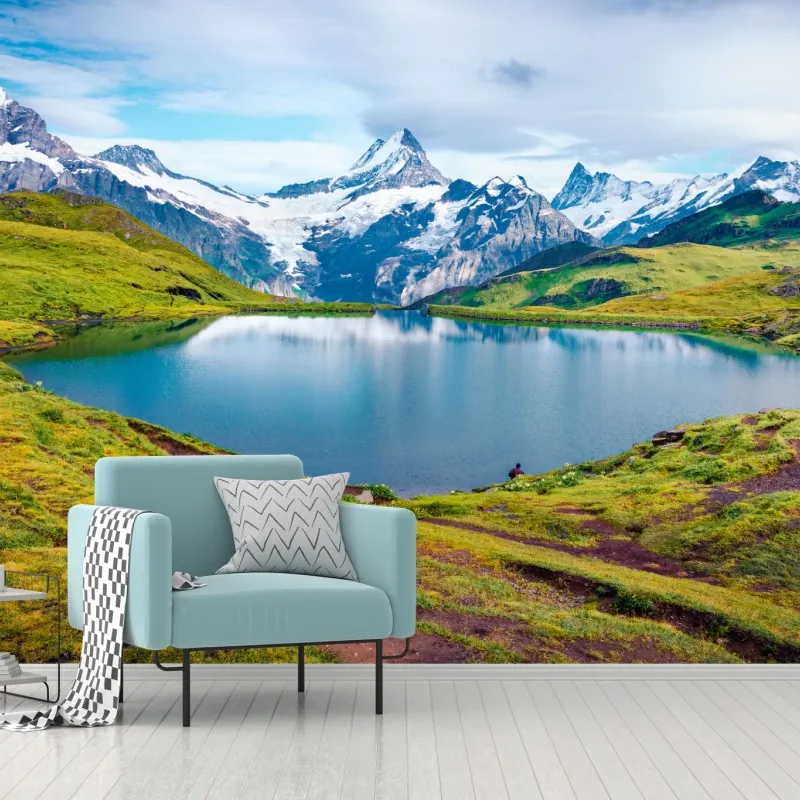 Fototapeta spokojny poranek nad Bachalpsee, Szwajcaria – Wallissimo® Fototapeta spokojny poranek nad Bachalpsee, Szwajcaria – Wallissimo®