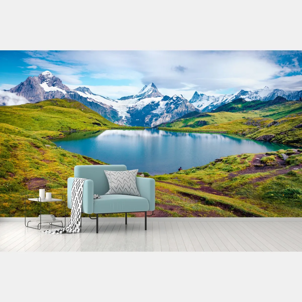 Fototapeta spokojny poranek nad Bachalpsee, Szwajcaria – Wallissimo® Fototapeta spokojny poranek nad Bachalpsee, Szwajcaria – Wallissimo®