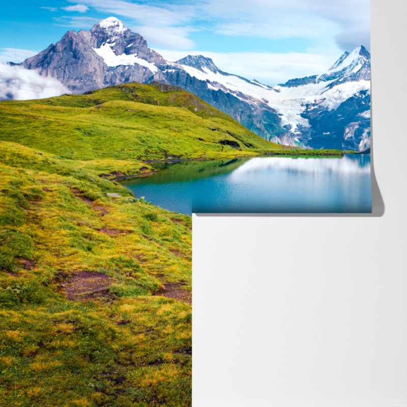 Fototapeta spokojny poranek nad Bachalpsee, Szwajcaria – Wallissimo® Fototapeta spokojny poranek nad Bachalpsee, Szwajcaria – Wallissimo®