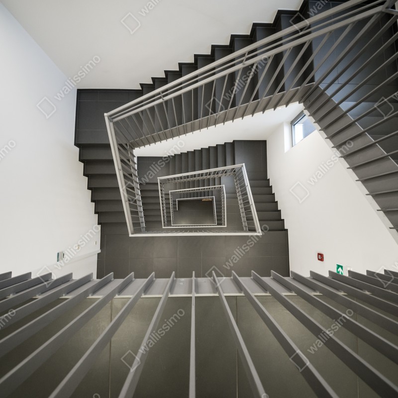 Fototapeta geometryczna klatka schodowa w perspektywie – Wallissimo® Fototapeta geometryczna klatka schodowa w perspektywie – Wallissimo®
