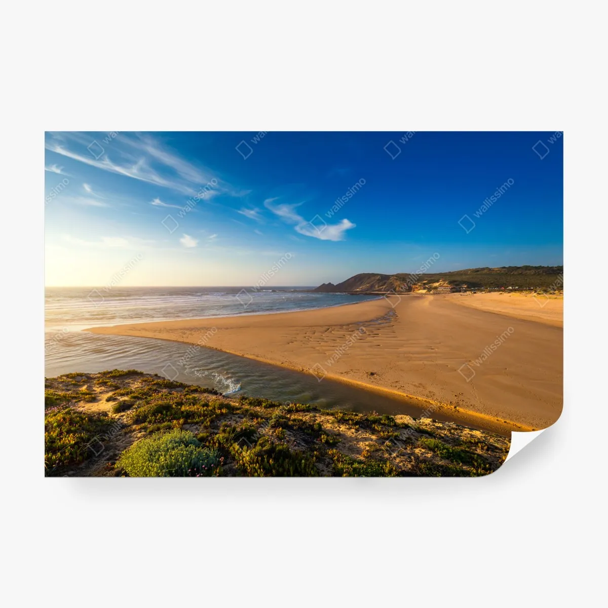 Fototapeta Praia da Amoreira panoramiczny widok – Wallissimo® Fototapeta Praia da Amoreira panoramiczny widok – Wallissimo®
