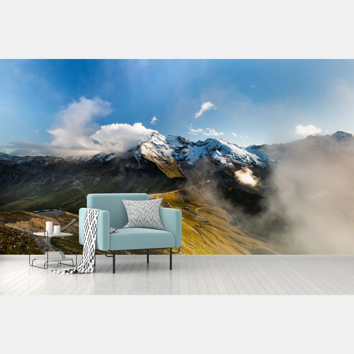 Fototapeta Grossglockner panorama drogi w Alpach – Wallissimo® Fototapeta Grossglockner panorama drogi w Alpach – Wallissimo®