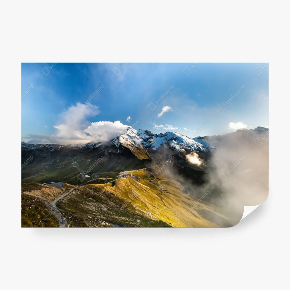 Fototapeta Grossglockner panorama drogi w Alpach – Wallissimo® Fototapeta Grossglockner panorama drogi w Alpach – Wallissimo®