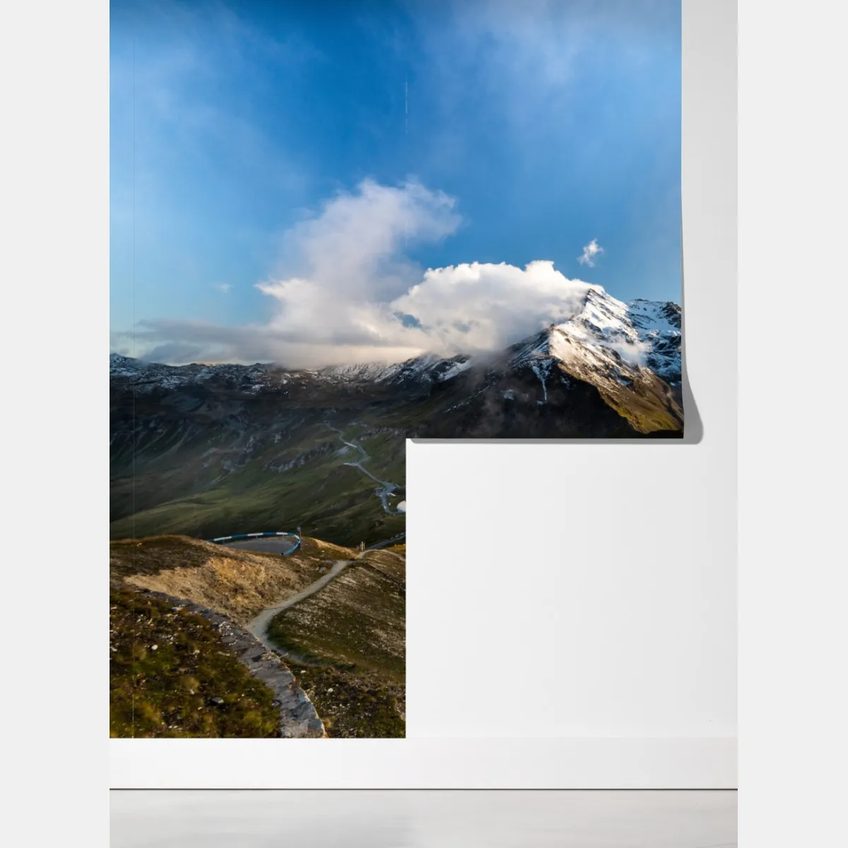 Fototapeta Grossglockner panorama drogi w Alpach – Wallissimo® Fototapeta Grossglockner panorama drogi w Alpach – Wallissimo®