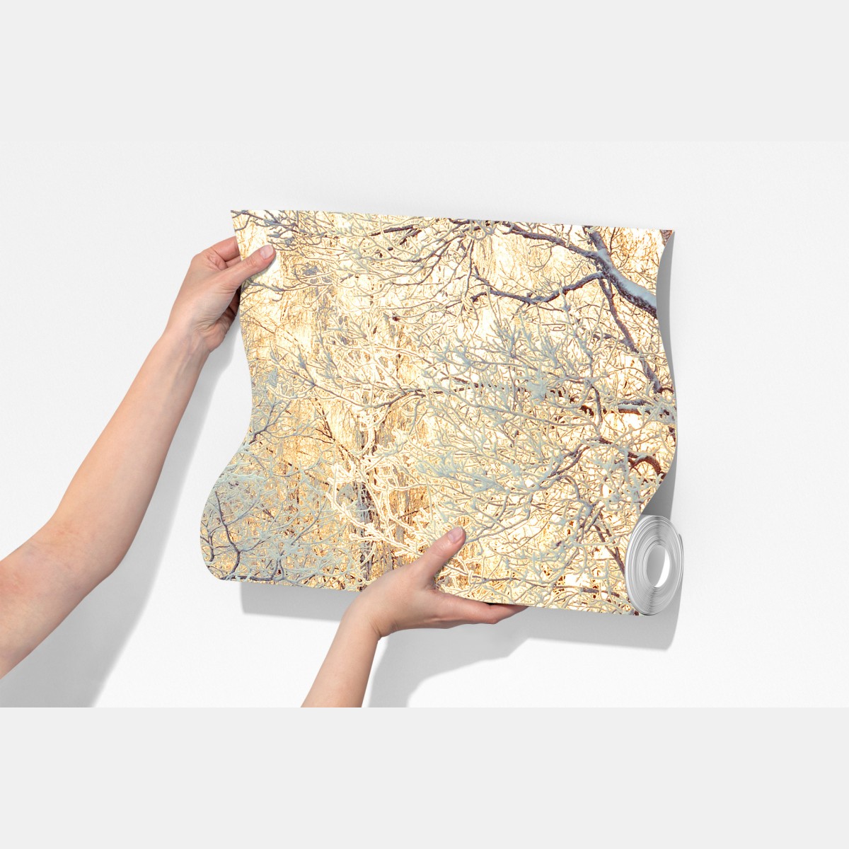 Fototapeta zimowe światło słońca w zaśnieżonym lesie – Wallissimo® Fototapeta zimowe światło słońca w zaśnieżonym lesie – Wallissimo®