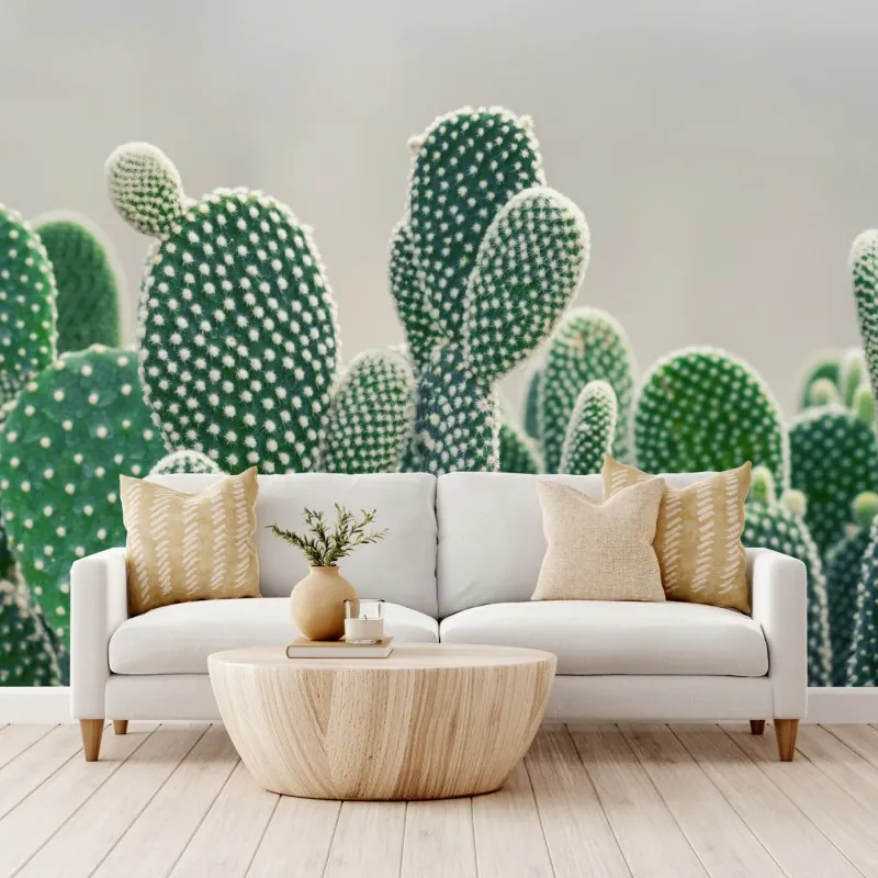 Fototapeta zbliżenie kaktusa opuncji