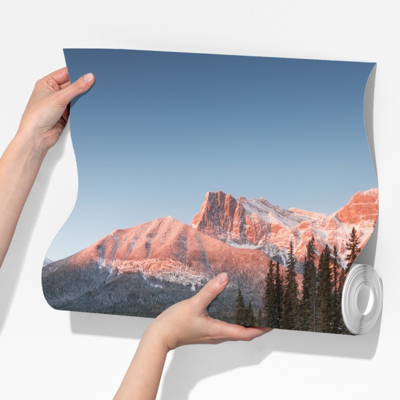 Fototapeta górskie odbicie w porannym blasku – Wallissimo® Fototapeta górskie odbicie w porannym blasku – Wallissimo®