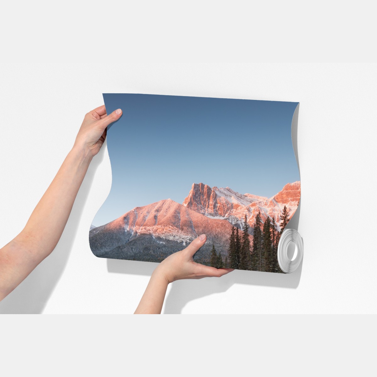 Fototapeta górskie odbicie w porannym blasku – Wallissimo® Fototapeta górskie odbicie w porannym blasku – Wallissimo®