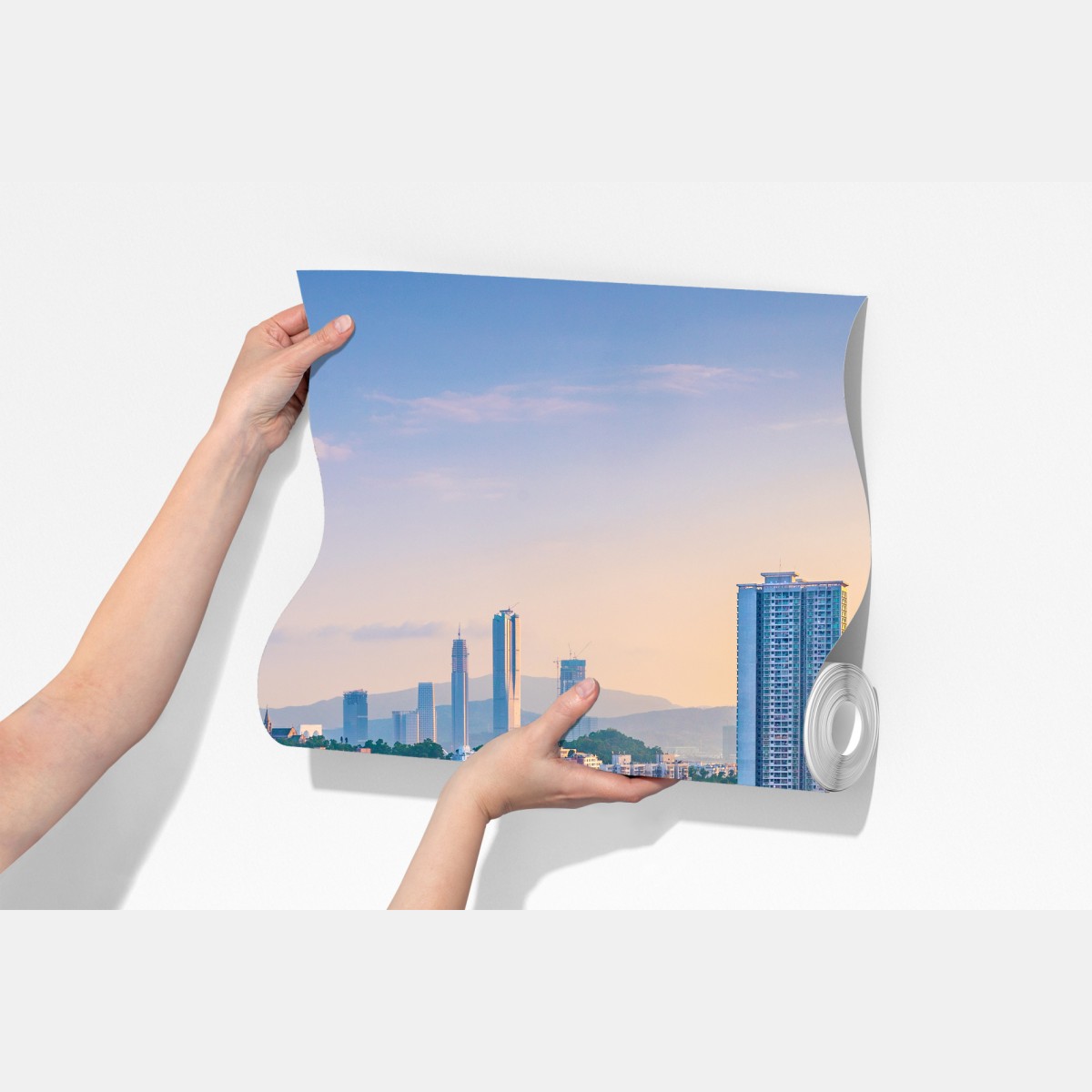 Fototapeta Macao panorama miasta o zachodzie słońca – Wallissimo® Fototapeta Macao panorama miasta o zachodzie słońca – Wallissimo®