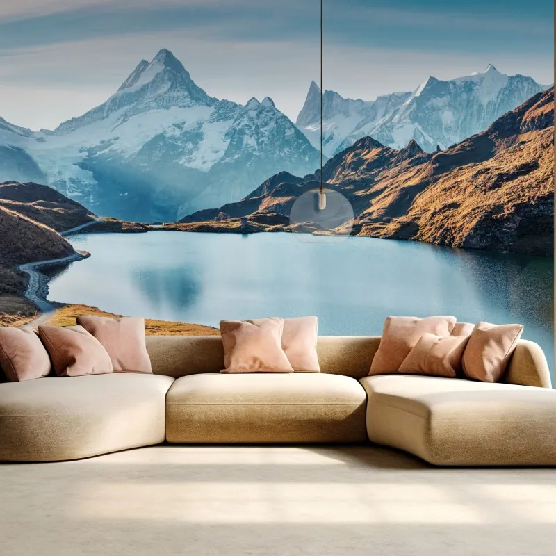 Fototapeta wschód słońca nad Bachalpsee, Alpy Szwajcarskie