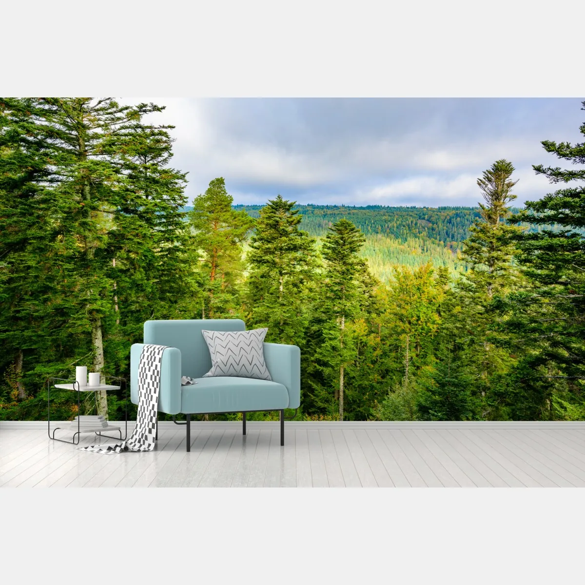 Fototapeta Czarny Las jesienna panorama drzew – Wallissimo® Fototapeta Czarny Las jesienna panorama drzew – Wallissimo®