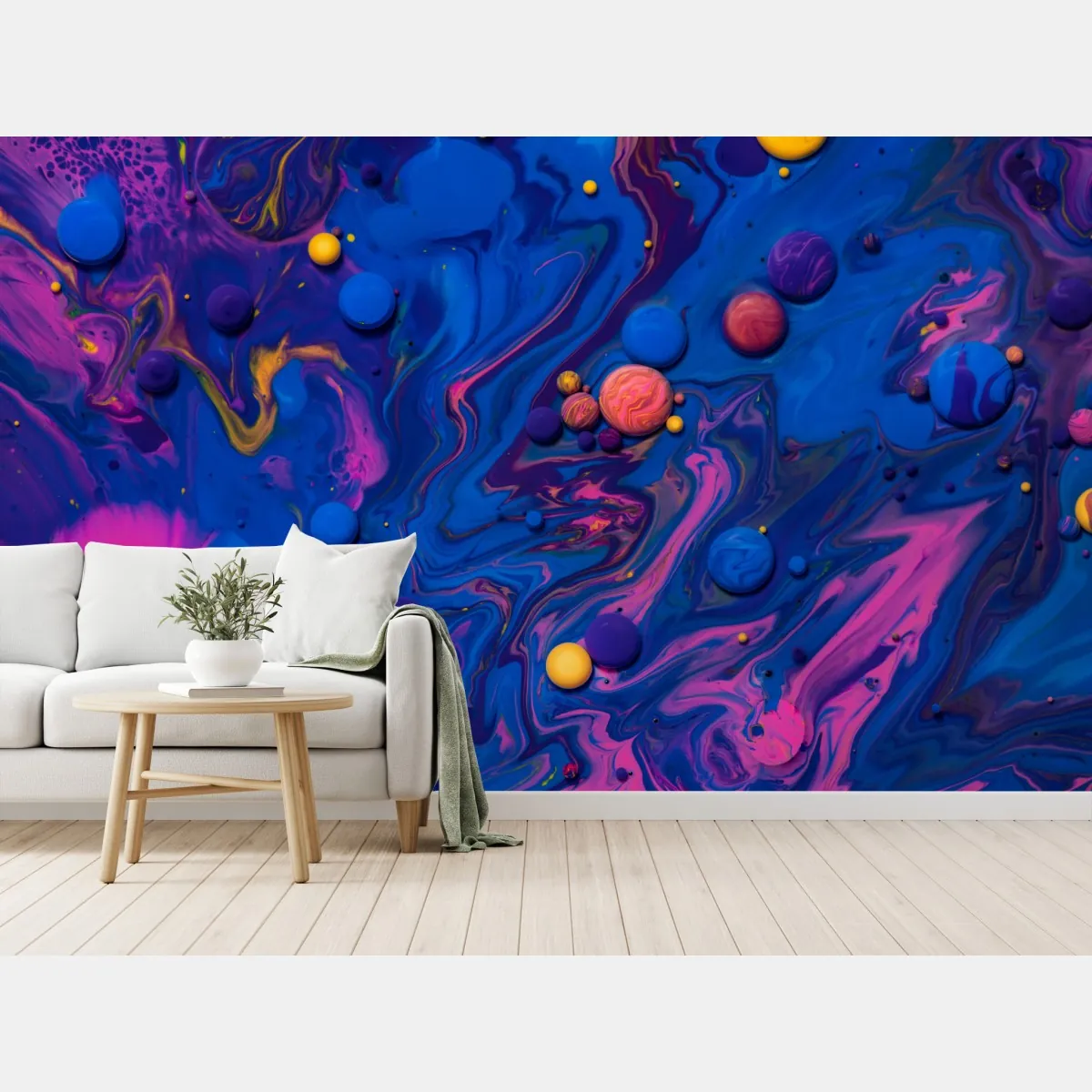 Fototapeta żywe kosmiczne wiry farby – Wallissimo® Fototapeta żywe kosmiczne wiry farby – Wallissimo®