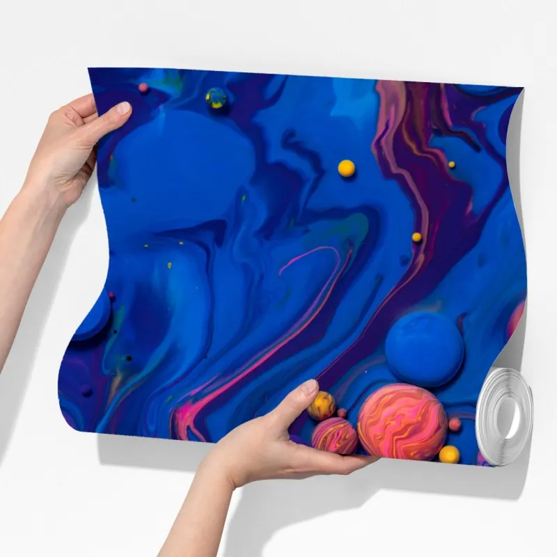 Fototapeta żywe kosmiczne wiry farby – Wallissimo® Fototapeta żywe kosmiczne wiry farby – Wallissimo®