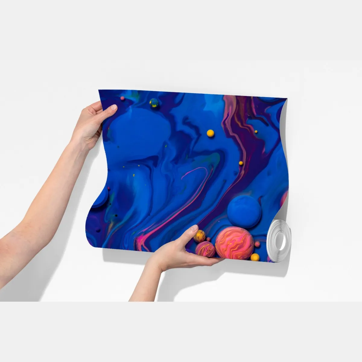 Fototapeta żywe kosmiczne wiry farby – Wallissimo® Fototapeta żywe kosmiczne wiry farby – Wallissimo®