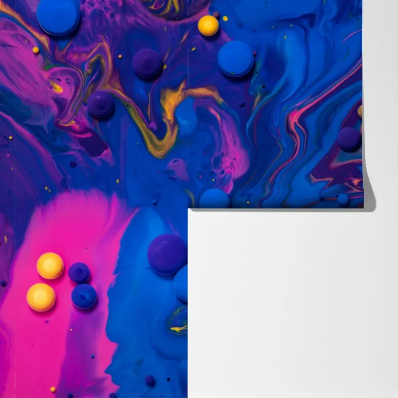 Fototapeta żywe kosmiczne wiry farby – Wallissimo® Fototapeta żywe kosmiczne wiry farby – Wallissimo®