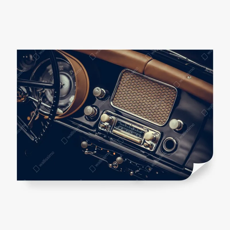 Fototapeta luksusowy złoty wzór kwiatowy na ciemnym tle – Wallissimo®