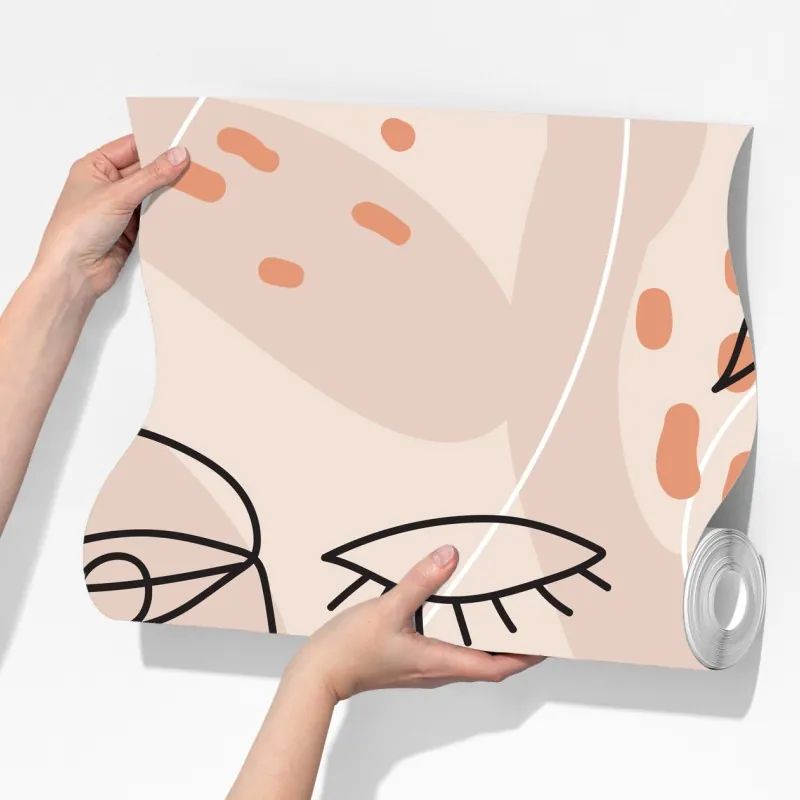 Fototapeta pastelowe szkice twarzy – Wallissimo® Fototapeta pastelowe szkice twarzy – Wallissimo®