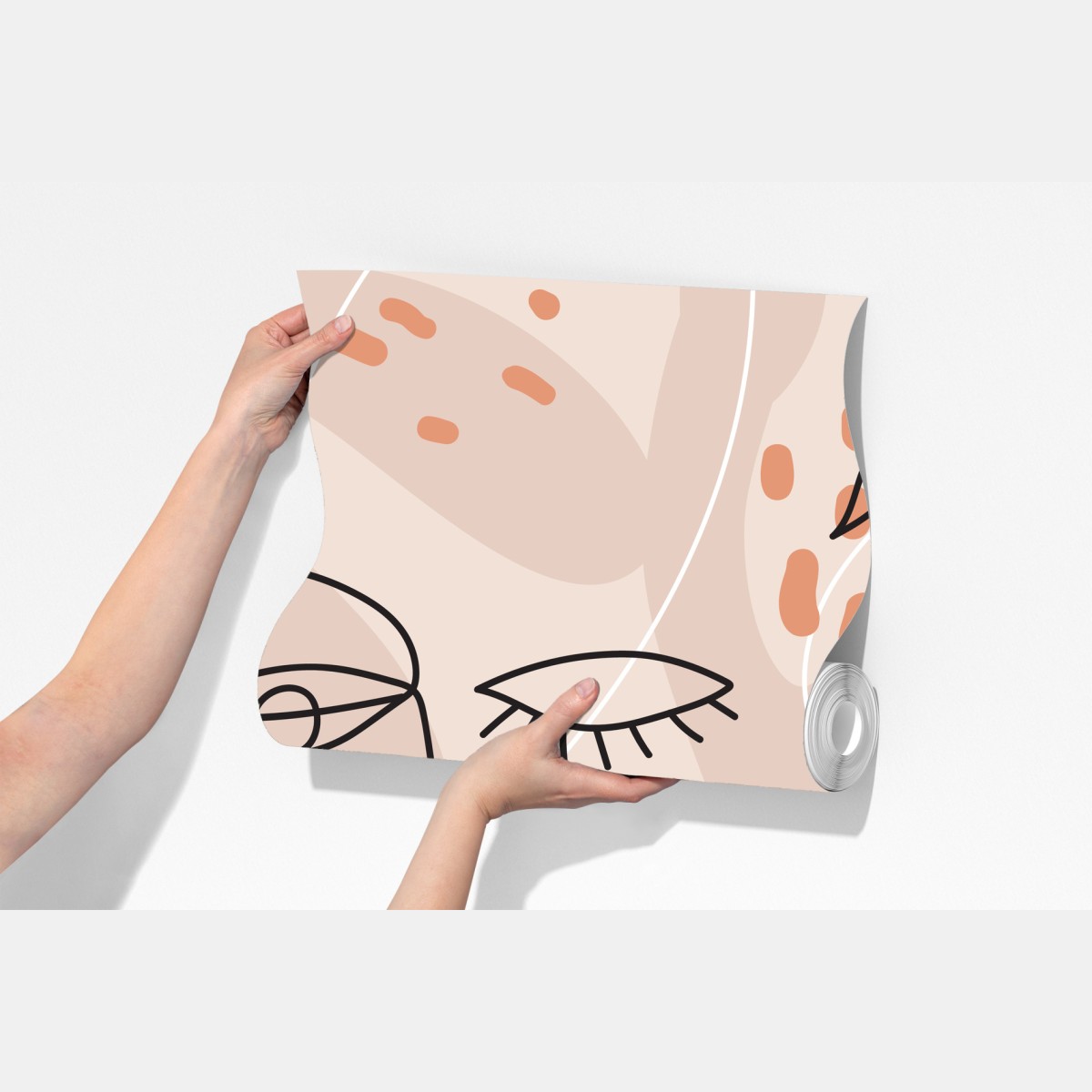 Fototapeta pastelowe szkice twarzy – Wallissimo® Fototapeta pastelowe szkice twarzy – Wallissimo®