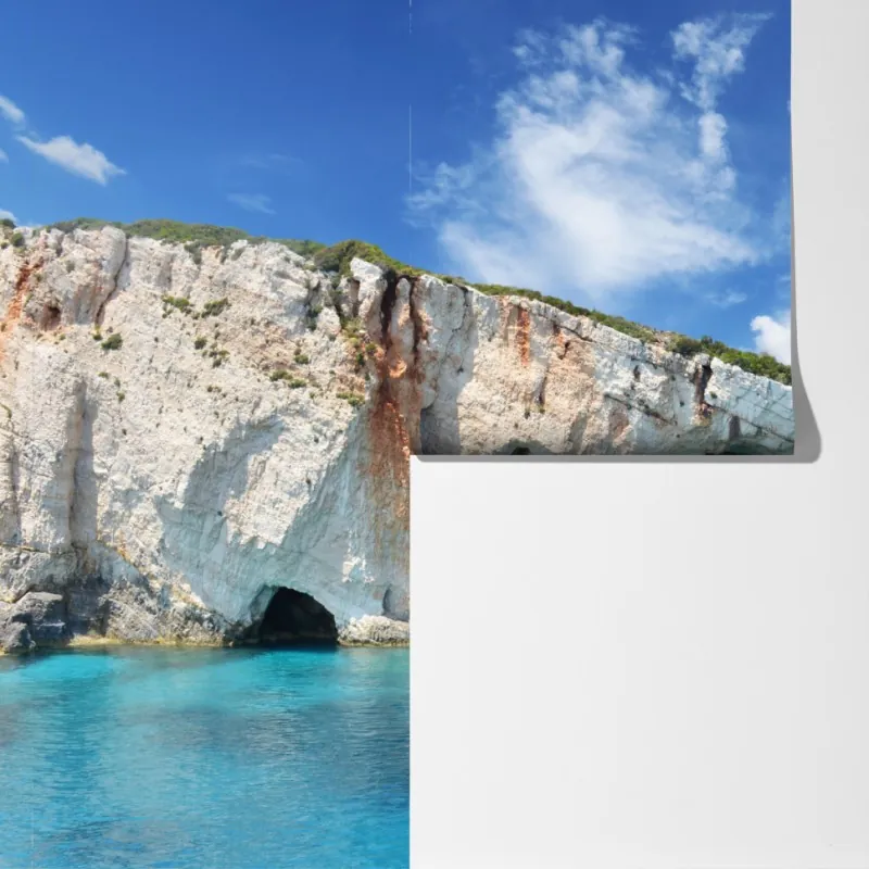 Fototapeta niebieskie jaskinie na Zakynthos – Wallissimo® Fototapeta niebieskie jaskinie na Zakynthos – Wallissimo®