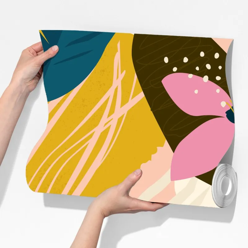 Fototapeta tropikalna abstrakcyjna grafika kwiatowa – Wallissimo® Fototapeta tropikalna abstrakcyjna grafika kwiatowa – Wallissimo®