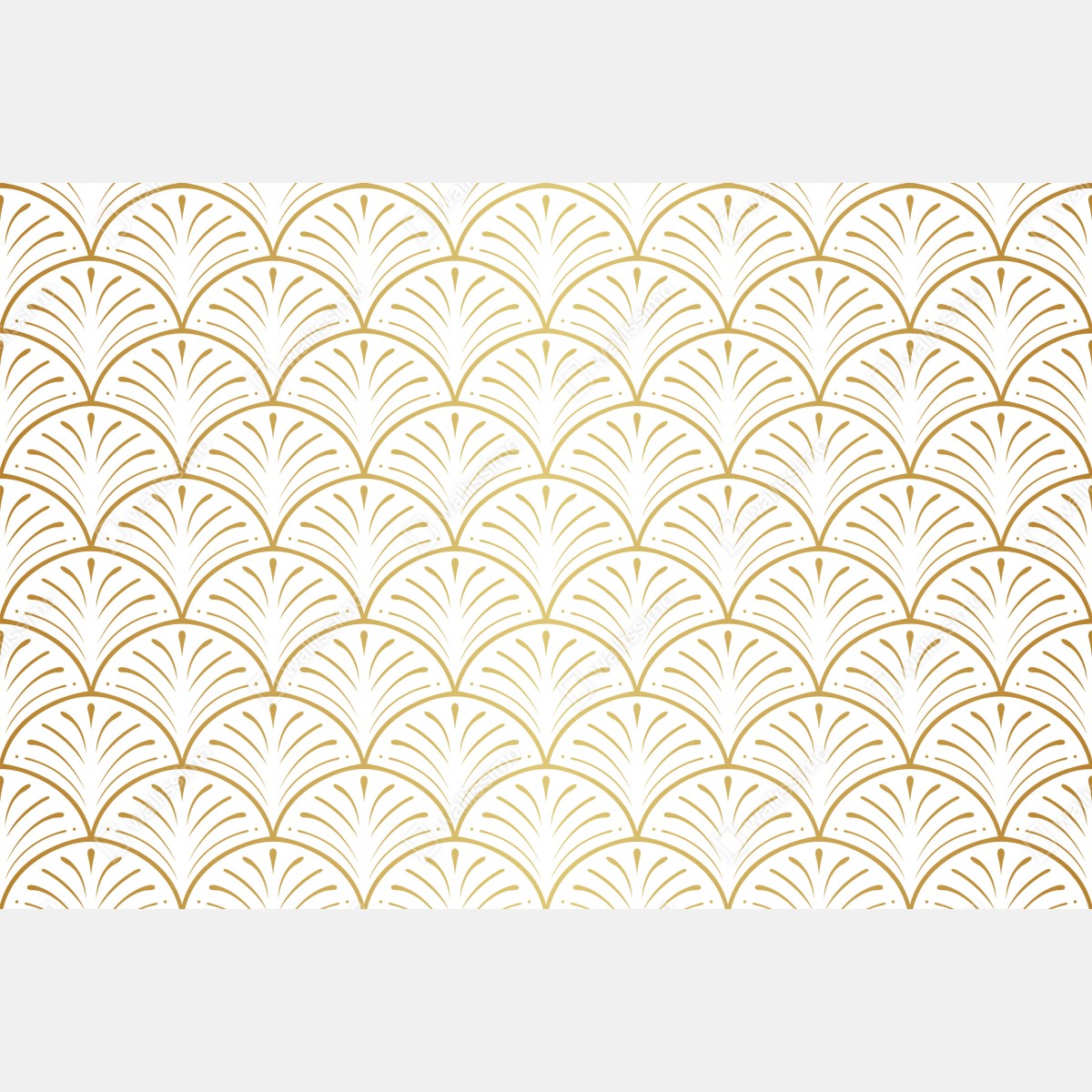 Fototapeta złoty wzór art deco w stylu wachlarza – Wallissimo® Fototapeta złoty wzór art deco w stylu wachlarza – Wallissimo®