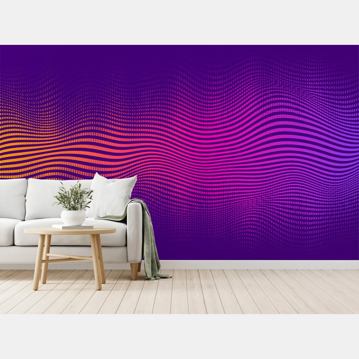 Fototapeta żywy gradient falowy wzór – Wallissimo® Fototapeta żywy gradient falowy wzór – Wallissimo®