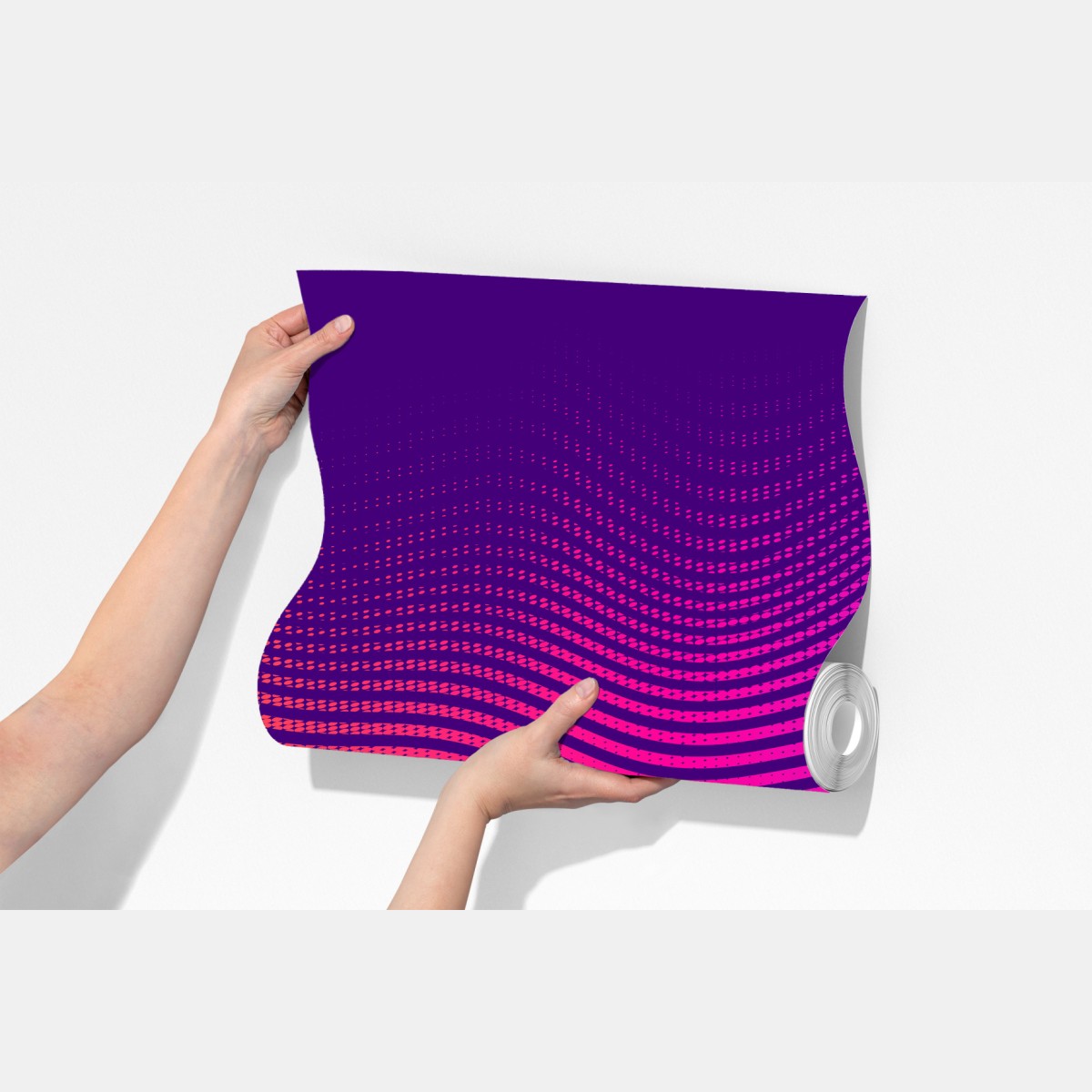 Fototapeta żywy gradient falowy wzór – Wallissimo® Fototapeta żywy gradient falowy wzór – Wallissimo®