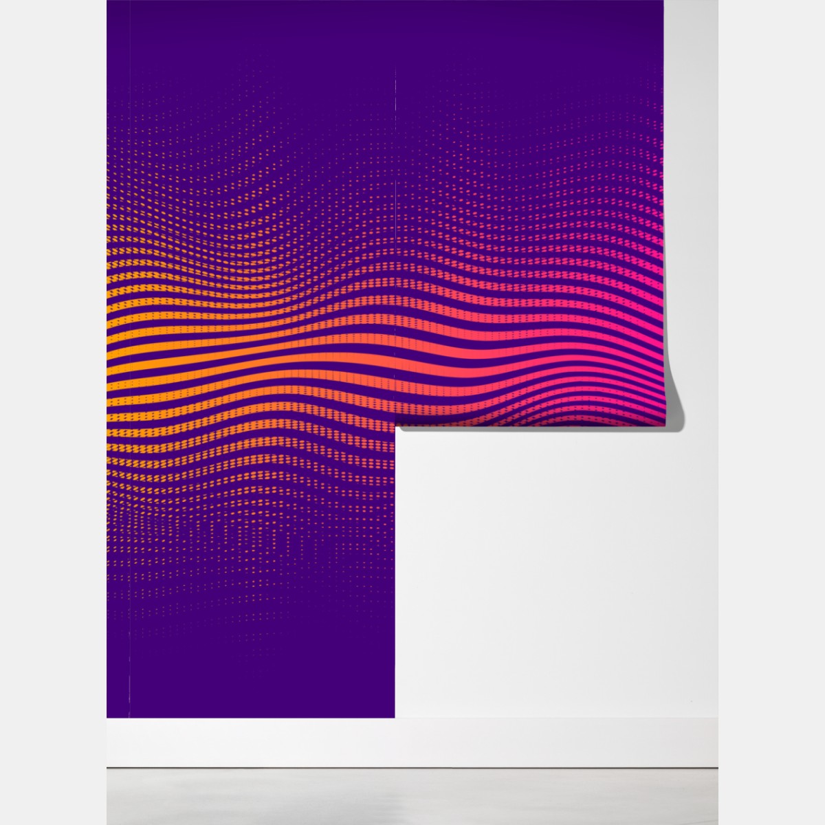 Fototapeta żywy gradient falowy wzór – Wallissimo® Fototapeta żywy gradient falowy wzór – Wallissimo®