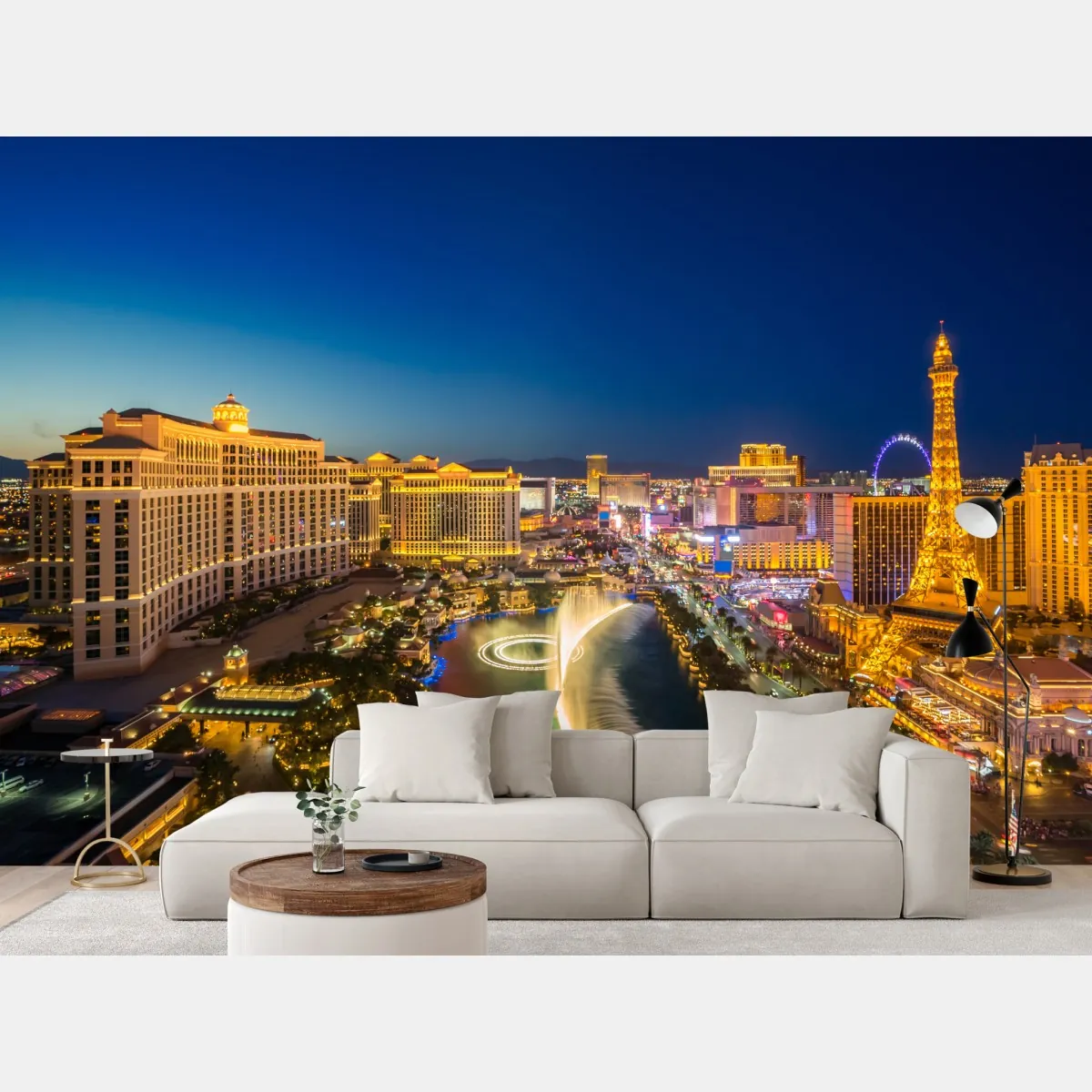 Fototapeta panorama Las Vegas nocą – Wallissimo® Fototapeta panorama Las Vegas nocą – Wallissimo®