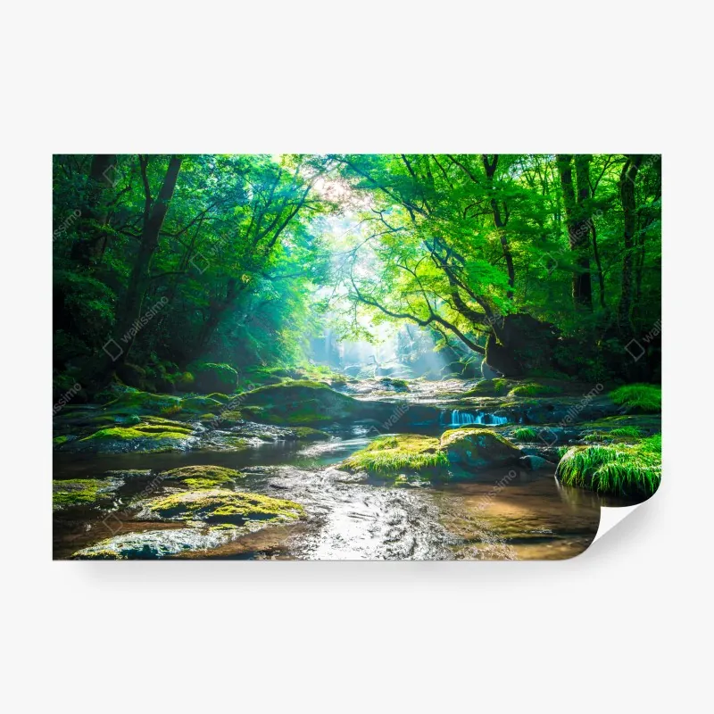 Fototapeta wzór z uroczymi lisami w pastelowym beżu – Wallissimo®