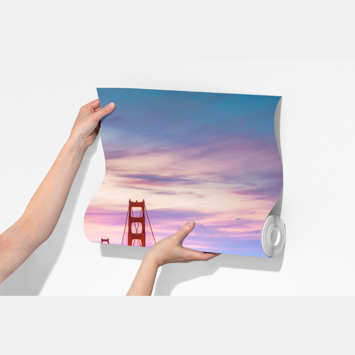 Fototapeta Golden Gate Bridge o zmierzchu – Wallissimo® Fototapeta Golden Gate Bridge o zmierzchu – Wallissimo®